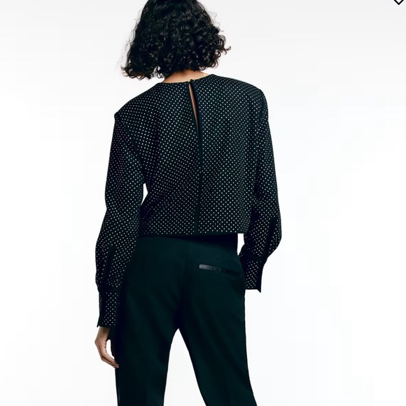 H&M RHINESTONE-EMBELLISHED BLOUSE WOMEN - Picture 2 of 5